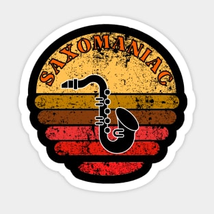 saxophone retro Sticker